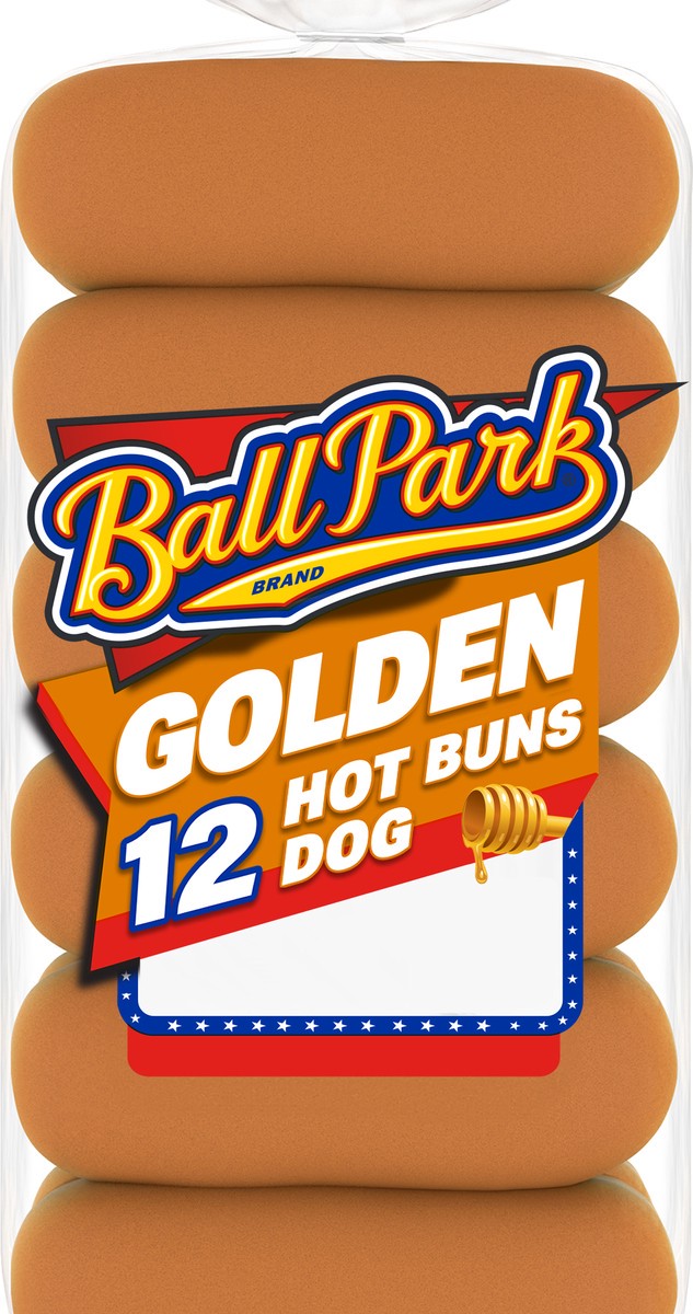 slide 1 of 5, Ball Park Golden (Club Pack) Hot Dog Buns, 12 count, 20 oz, 12 ct