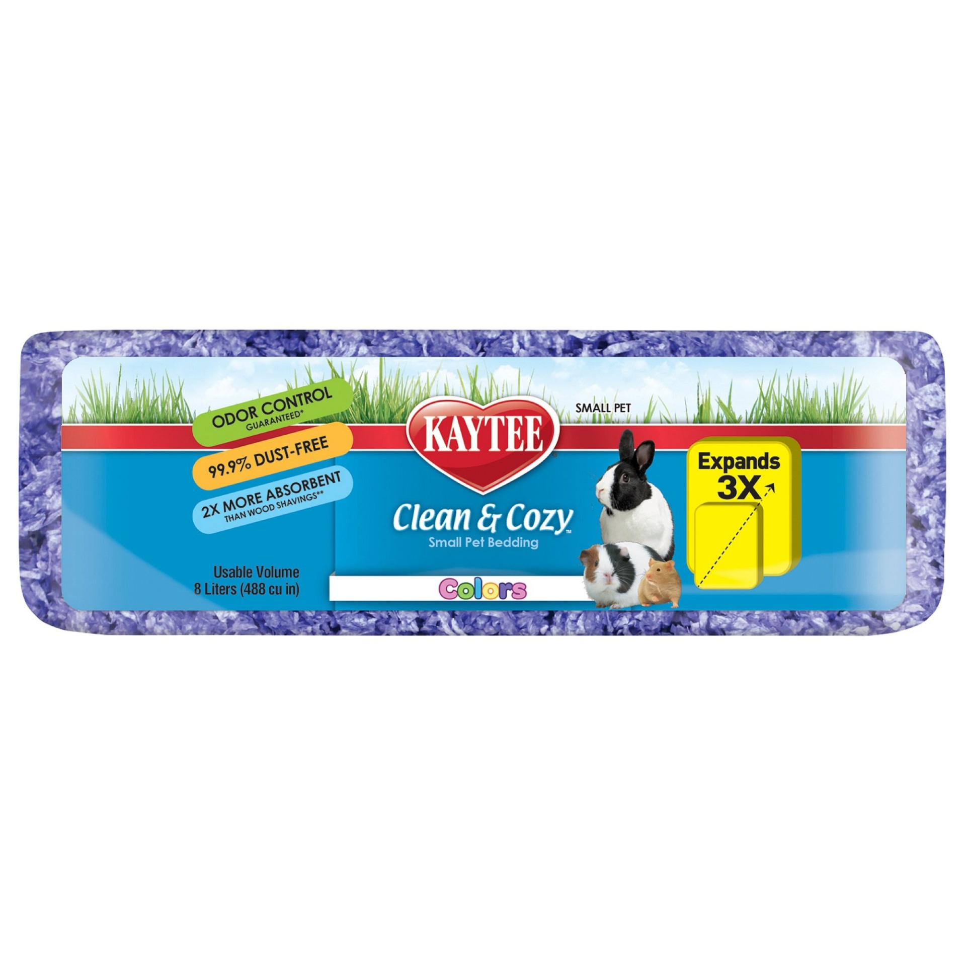 slide 1 of 1, Kaytee Clean & Cozy Purple Colored Small Pet Bedding, 8 liter