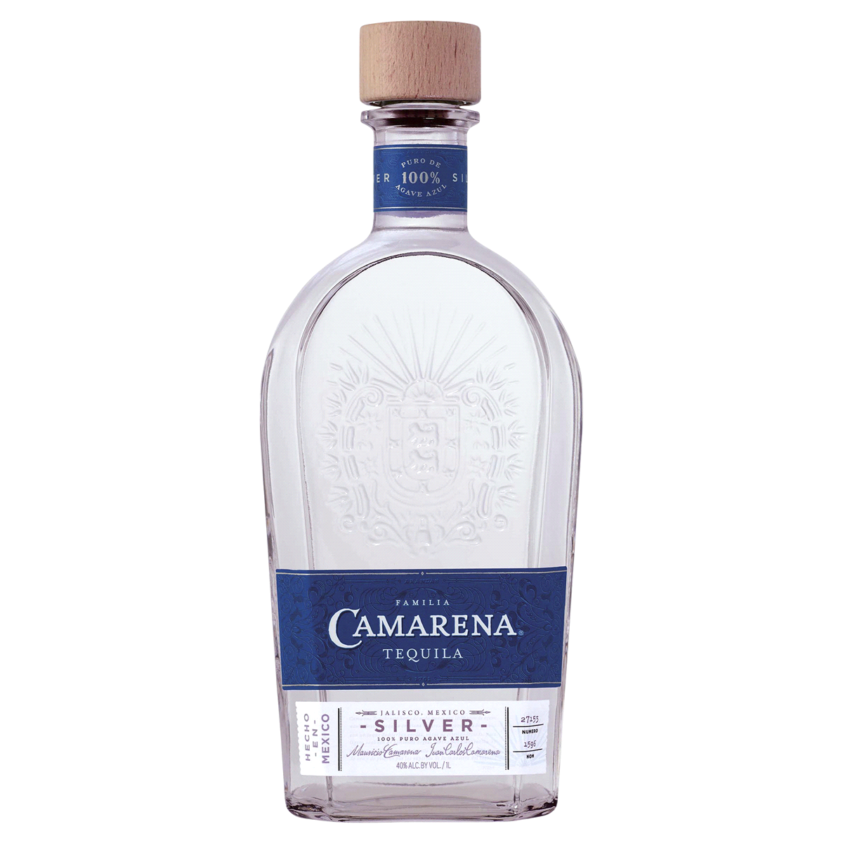 slide 1 of 5, FAMILIA CAMARENA Tequila 1 lt, 1 l