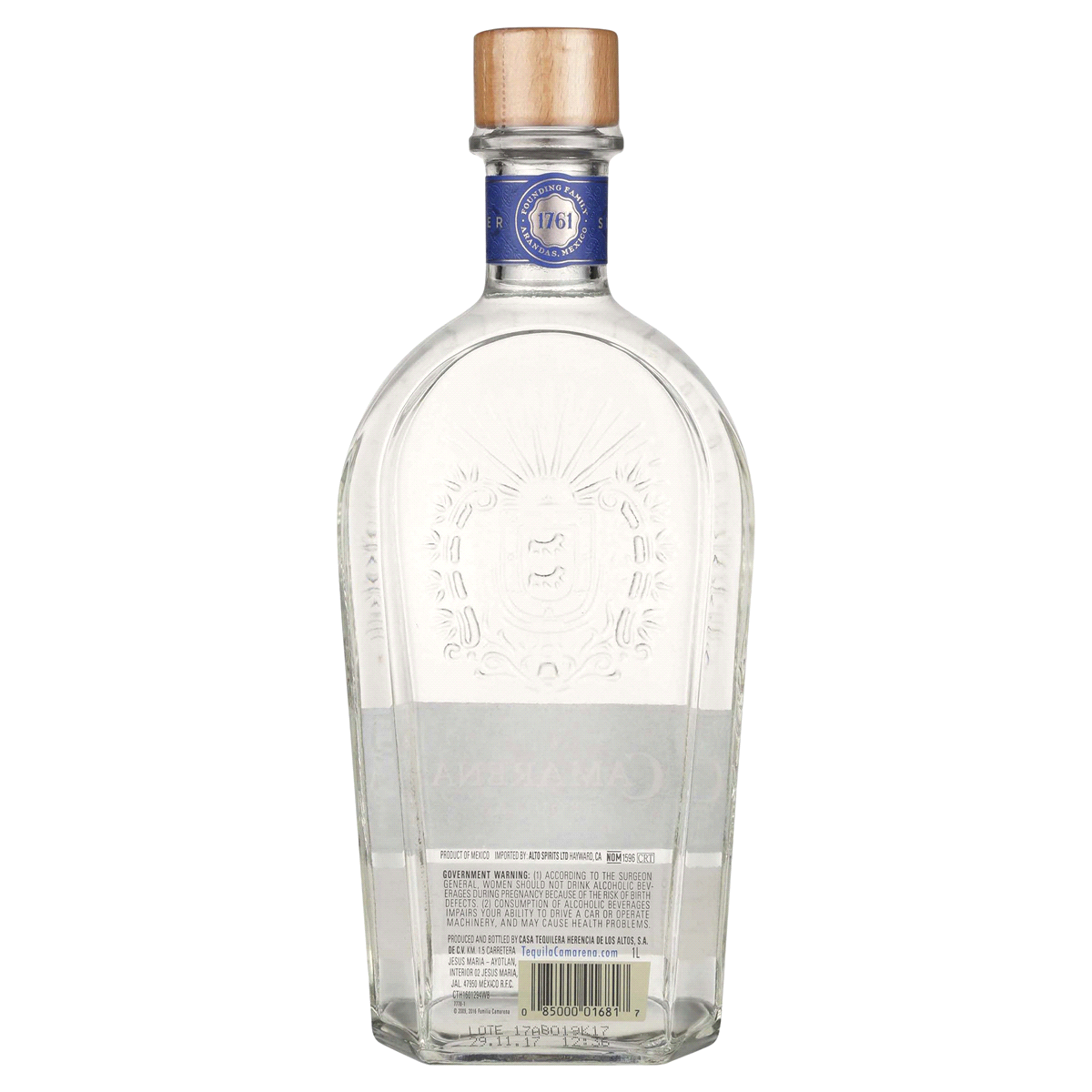 slide 2 of 5, FAMILIA CAMARENA Tequila 1 lt, 1 l