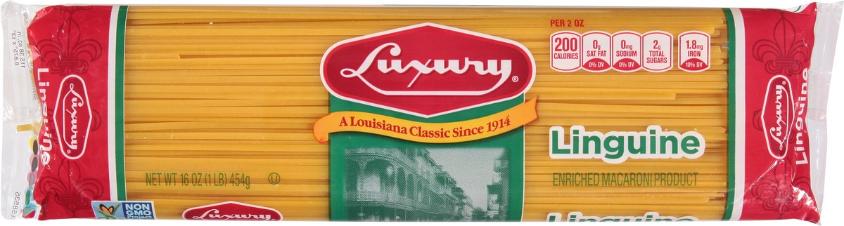 slide 5 of 9, Luxury Linguine 16 oz, 16 oz