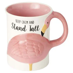 OUR NAME IS MUD ONIM Sculpted Mug Flamingo Flock