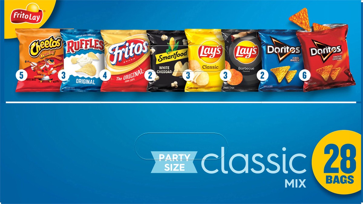 slide 3 of 13, Frito-Lay Snacks Classic Mix Variety 27 1/4 Oz, 28 Count, 28 ct