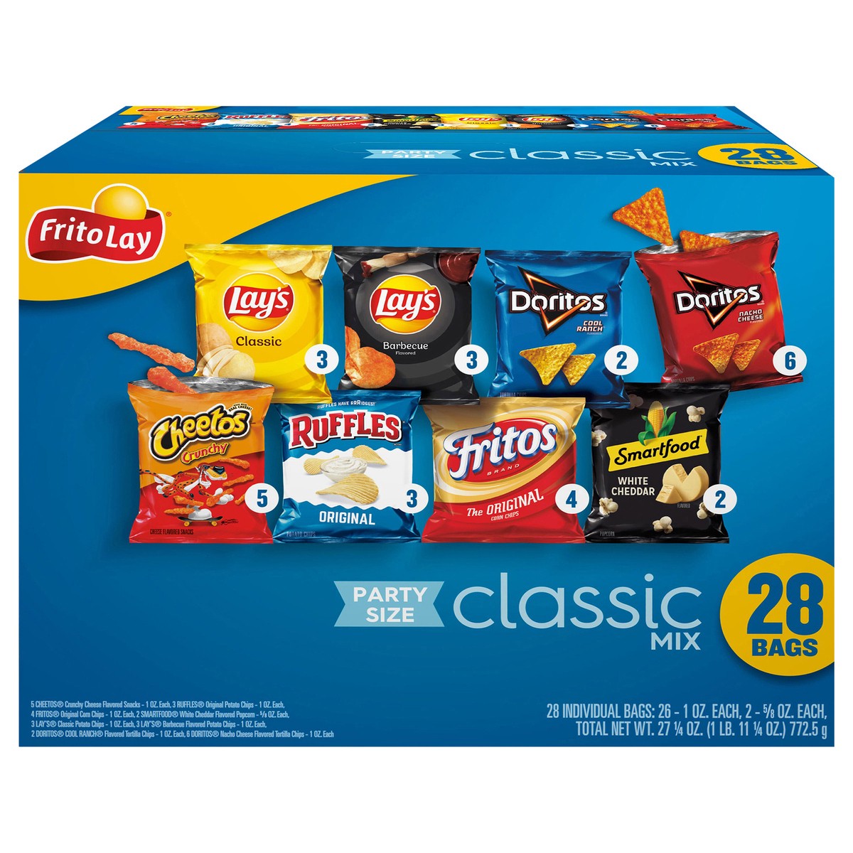 slide 12 of 13, Frito-Lay Snacks Classic Mix Variety 27 1/4 Oz, 28 Count, 28 ct