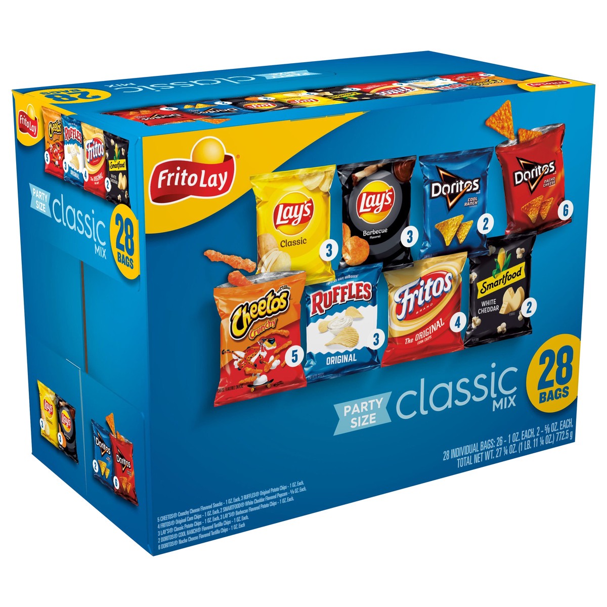 slide 5 of 13, Frito-Lay Snacks Classic Mix Variety 27 1/4 Oz, 28 Count, 28 ct