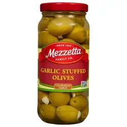 Mezzetta Garlic Stuffed Olives, 10 oz Dr. Wt.