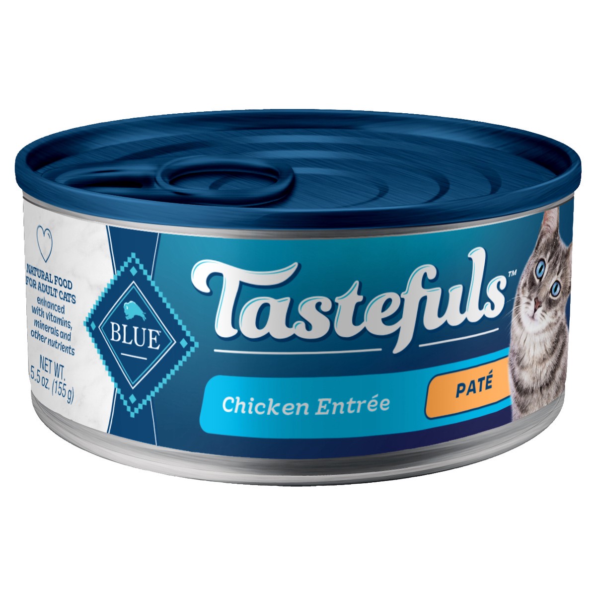 slide 4 of 5, Blue Buffalo Tastefuls Chicken Pate Cat Food, 5.5 oz