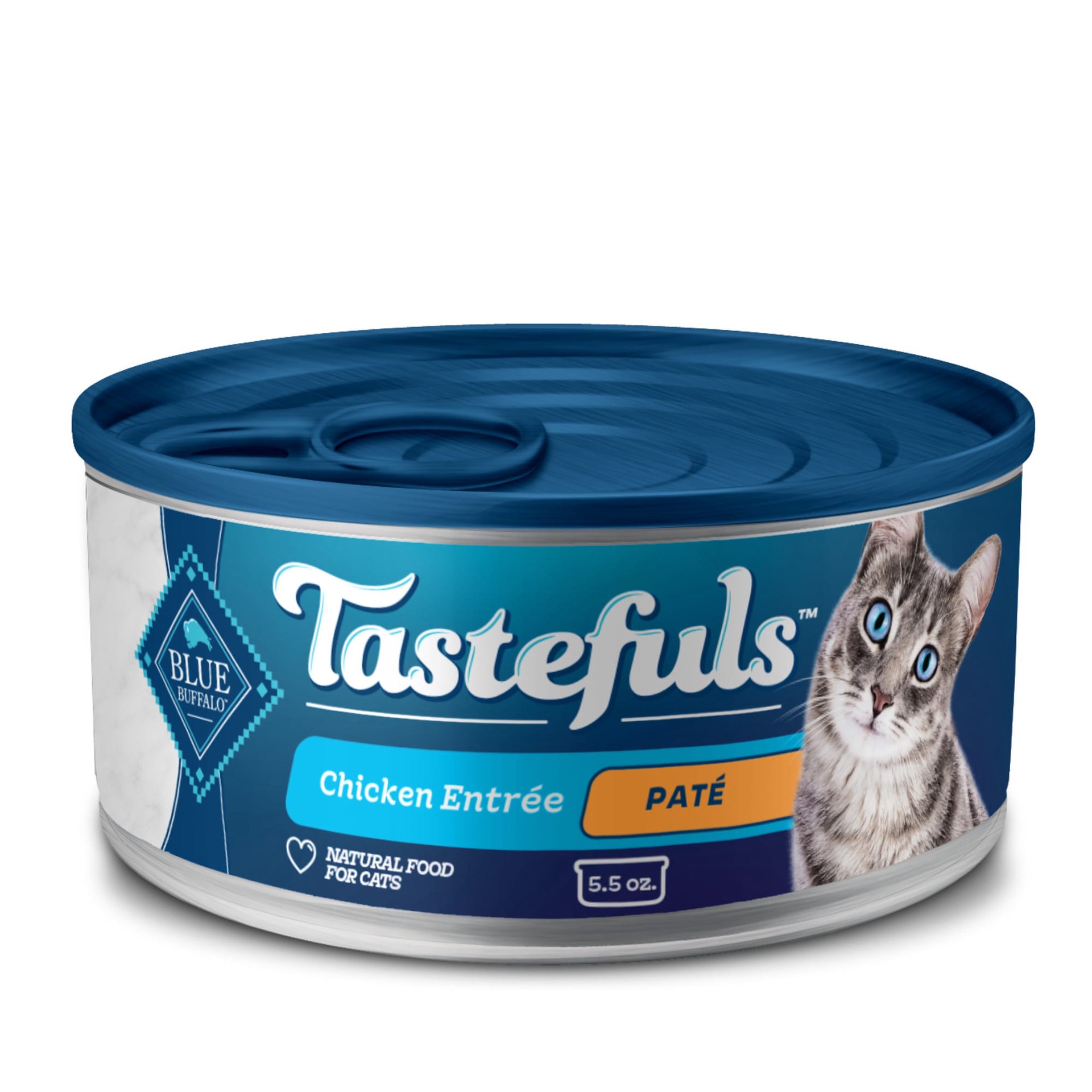 slide 1 of 5, Blue Buffalo Tastefuls Chicken Pate Cat Food, 5.5 oz