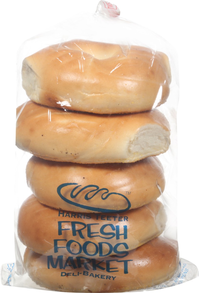 slide 4 of 4, Fresh Foods Market Plain Bagels 5 ea, 5 ct