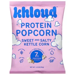 Khloud Protein Kettle Corn Sweet and Salty Popcorn 1.5 oz