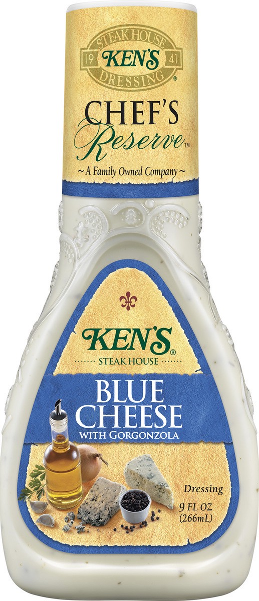 slide 2 of 9, Ken's Steak House Dressing, Blue Cheese With Gorgonzola, 9 oz