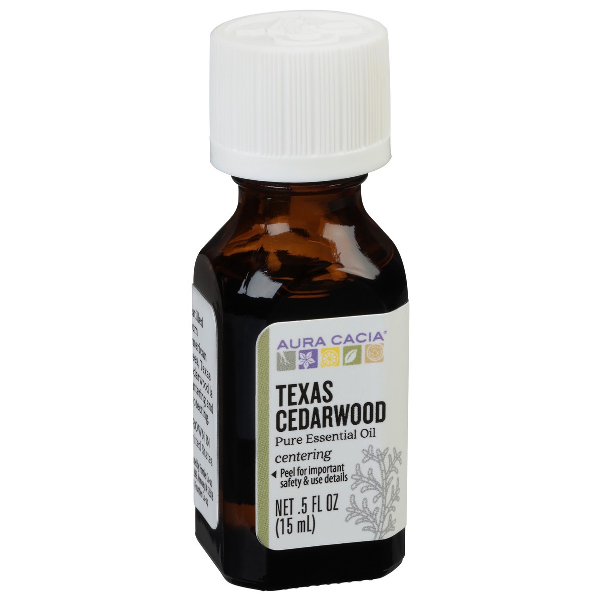 slide 4 of 9, Aura Cacia Ess Oil Cedarwood, 0.5 oz