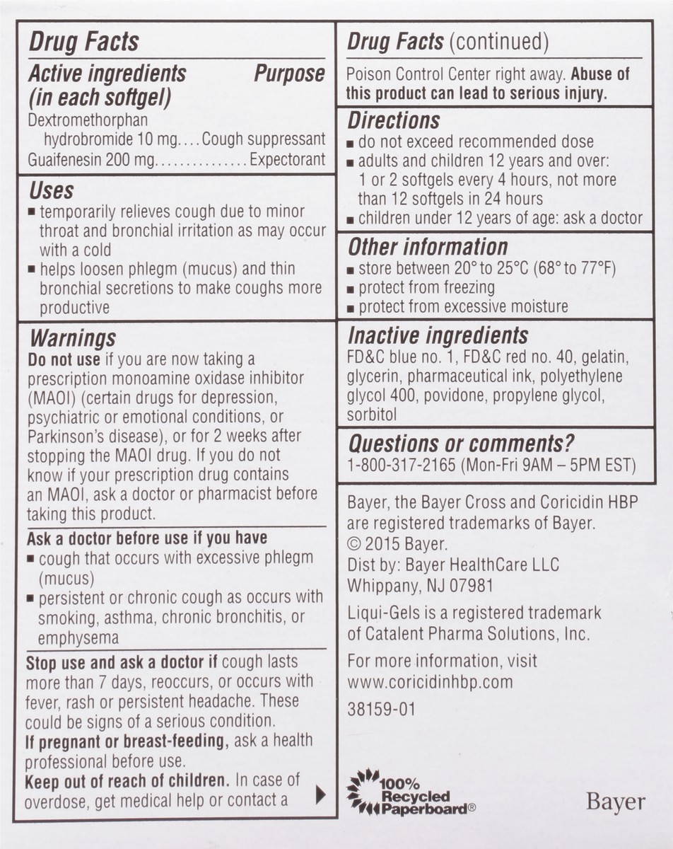 slide 5 of 9, Coricidin Chest Congestion And Cough, 20 ct