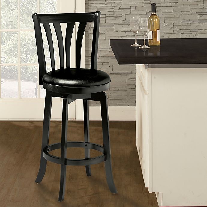 slide 2 of 2, Hillsdale Savana Swivel Counter Stool - Black, 26 in