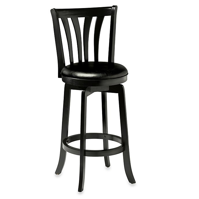 slide 1 of 2, Hillsdale Savana Swivel Counter Stool - Black, 26 in