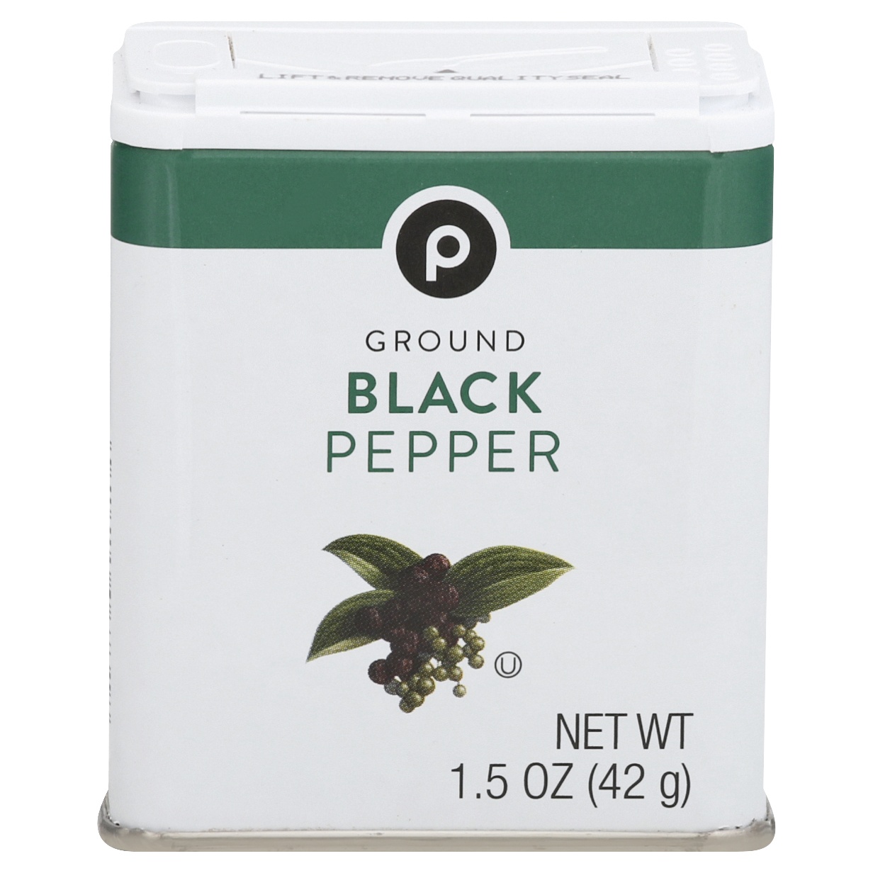 slide 1 of 1, Publix Ground Black Pepper, 1.5 oz