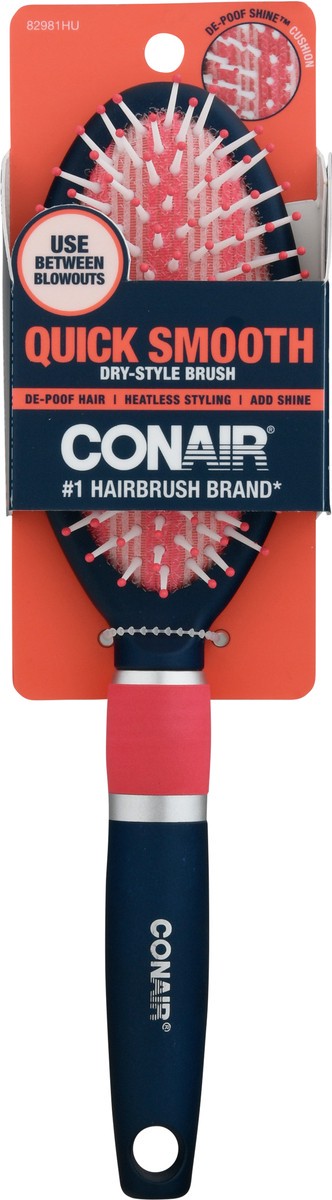 slide 7 of 11, Conair Quick Smooth Dry-Style Hairbrush 1 ea, 1 ct