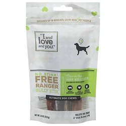 I And Love And You Dog Chews No Stink Free Ranger Beef 5 Count - 2.5 Oz