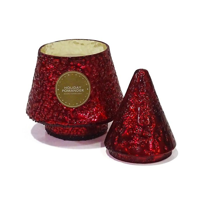 slide 2 of 2, Zodax Christmas Tree Scented Large Candle - Red, 1 ct