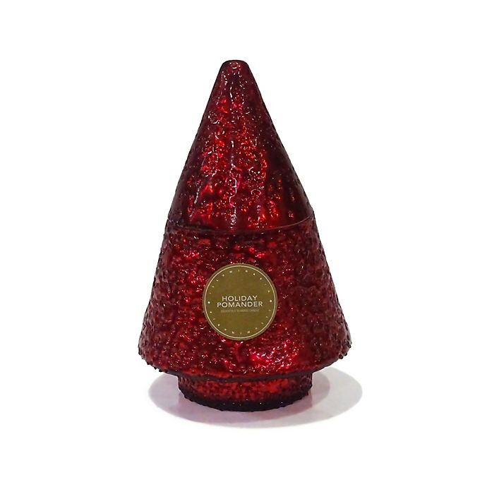 slide 1 of 2, Zodax Christmas Tree Scented Large Candle - Red, 1 ct