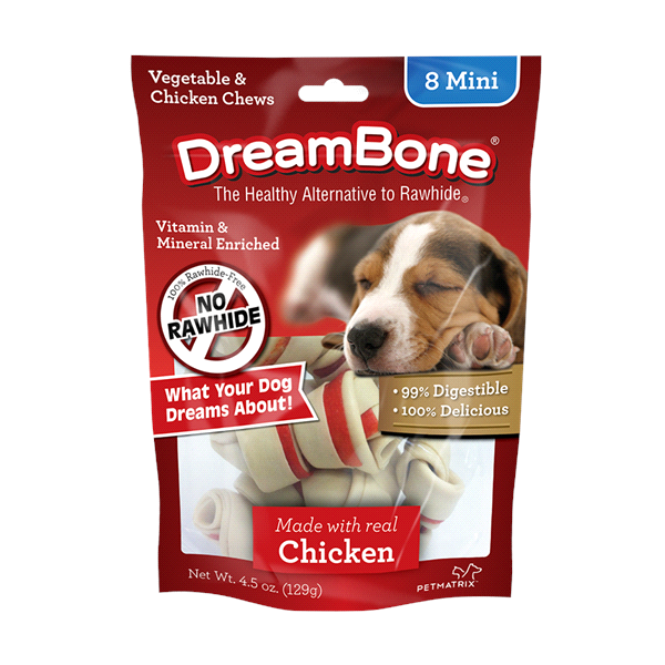 slide 1 of 1, DreamBone Dream Bones Chicken Mini, 8 ct