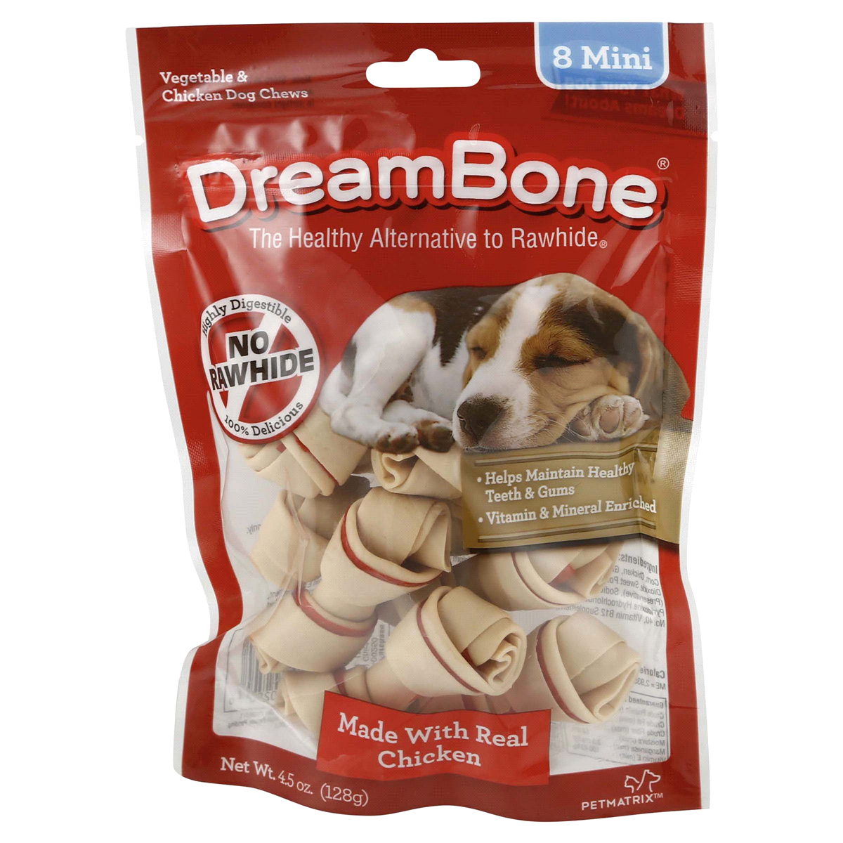 slide 1 of 1, DreamBone Dream Bones Chicken Mini, 8 ct