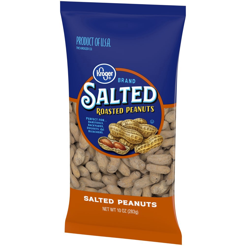 slide 2 of 3, Kroger Salted In-Shell Peanuts, 10 oz