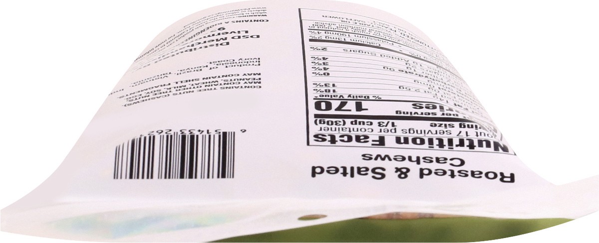 slide 4 of 10, DSD Merchandisers Roasted & Salted Cashews 18 oz, 18 oz