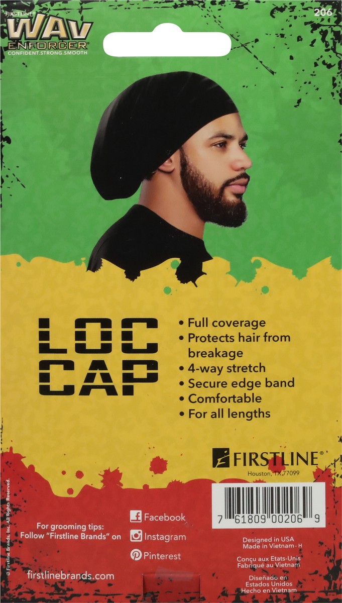 slide 8 of 9, Firstline Wav Enforcer Full Coverage Loc Cap 1 ea, 1 ct