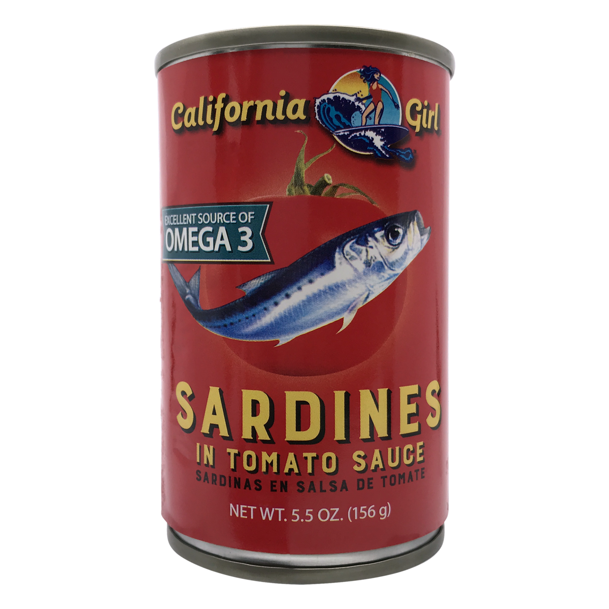 slide 1 of 1, California Girl Sardines In Tomato Sauce, 5.5 oz