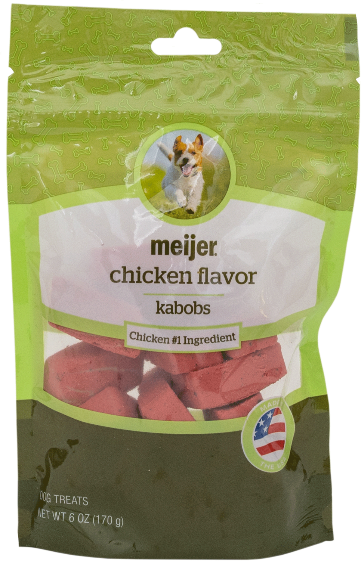 slide 1 of 2, Meijer Chicken Flavor Kabobs, For Dogs, 6 oz