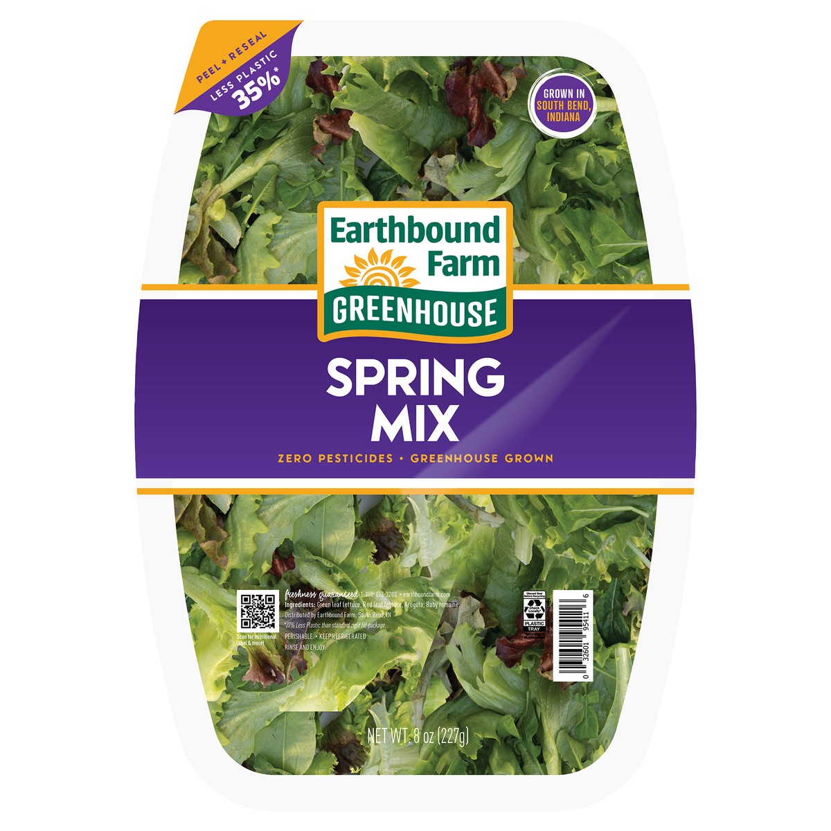 slide 3 of 7, Earthbound Farm Spring Mix, 8 oz
