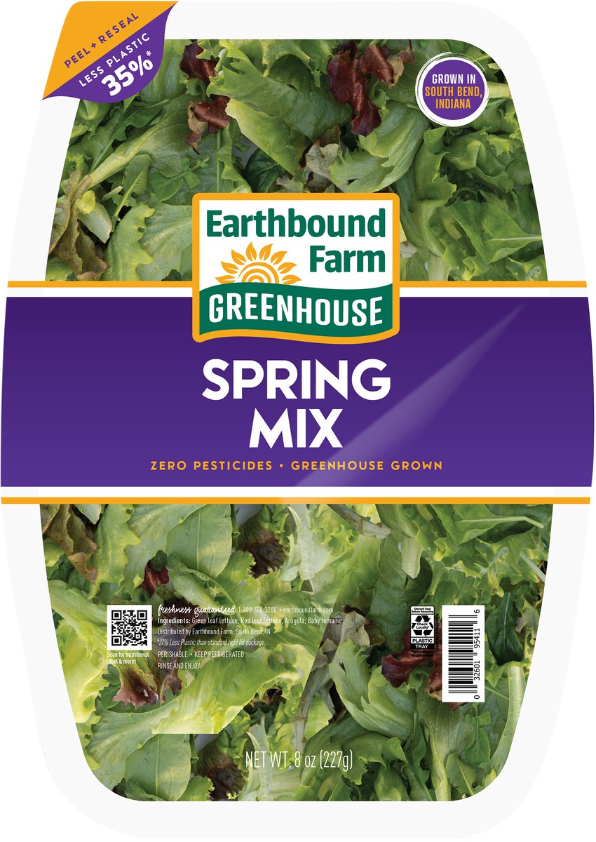slide 6 of 7, Earthbound Farm Spring Mix, 8 oz