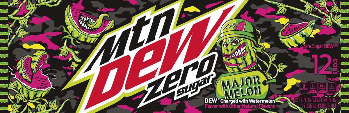 slide 2 of 4, Mountain Dew Soda, 12 ct