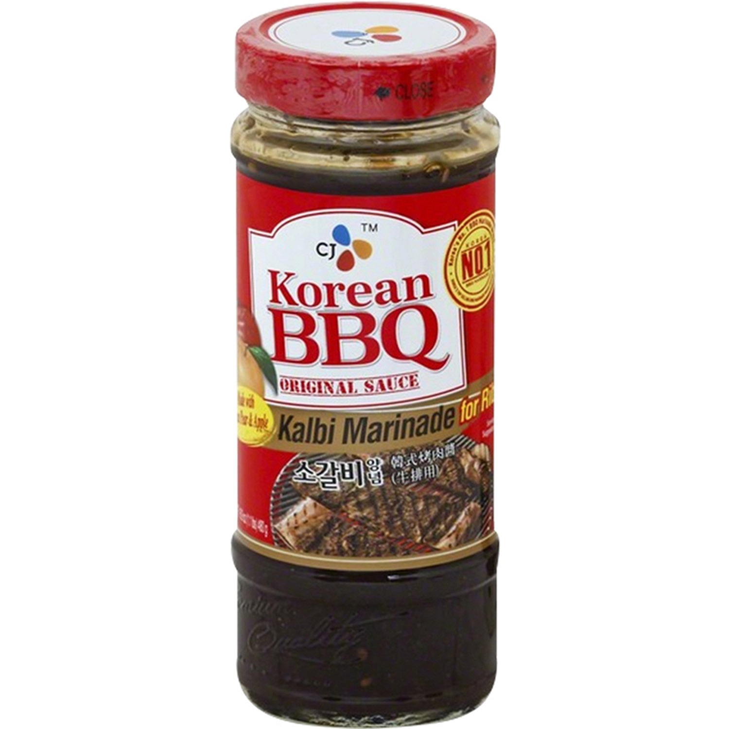 slide 1 of 2, CJ Korean Bbq Kalbi Marinade, 17.6 oz