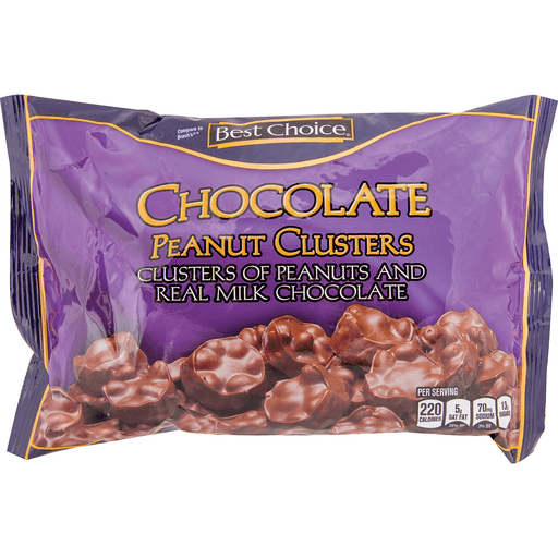 slide 1 of 1, Best Choice Chocolate Peanut Clusters, 12 oz