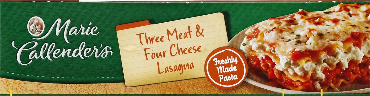 slide 2 of 4, Marie Callender's Frozen Dinner, Three Meat & Four Cheese Lasagna, 18 Ounce, 18 oz