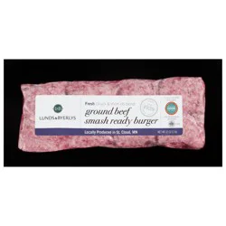 Lunds & Byerlys Fresh Ground Beef Smash Ready Burger 32 oz