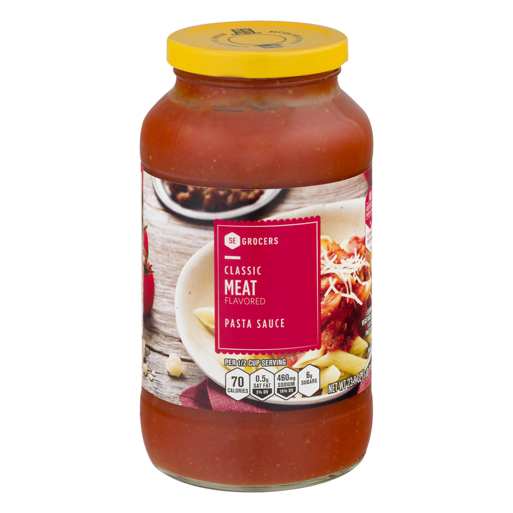 slide 1 of 1, SE Grocers Pasta Sauce Classic Meat Flavored, 24 oz