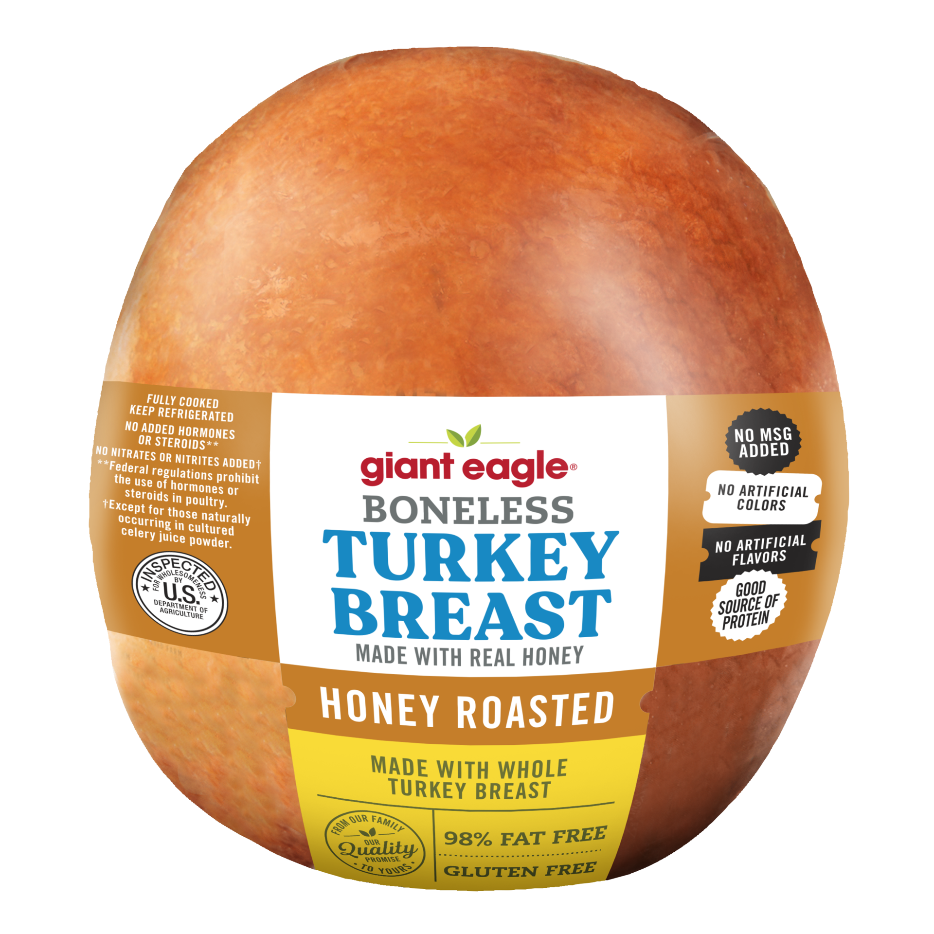 slide 1 of 1, Giant Eagle Turkey Breast, Boneless, Honey Roasted, per lb