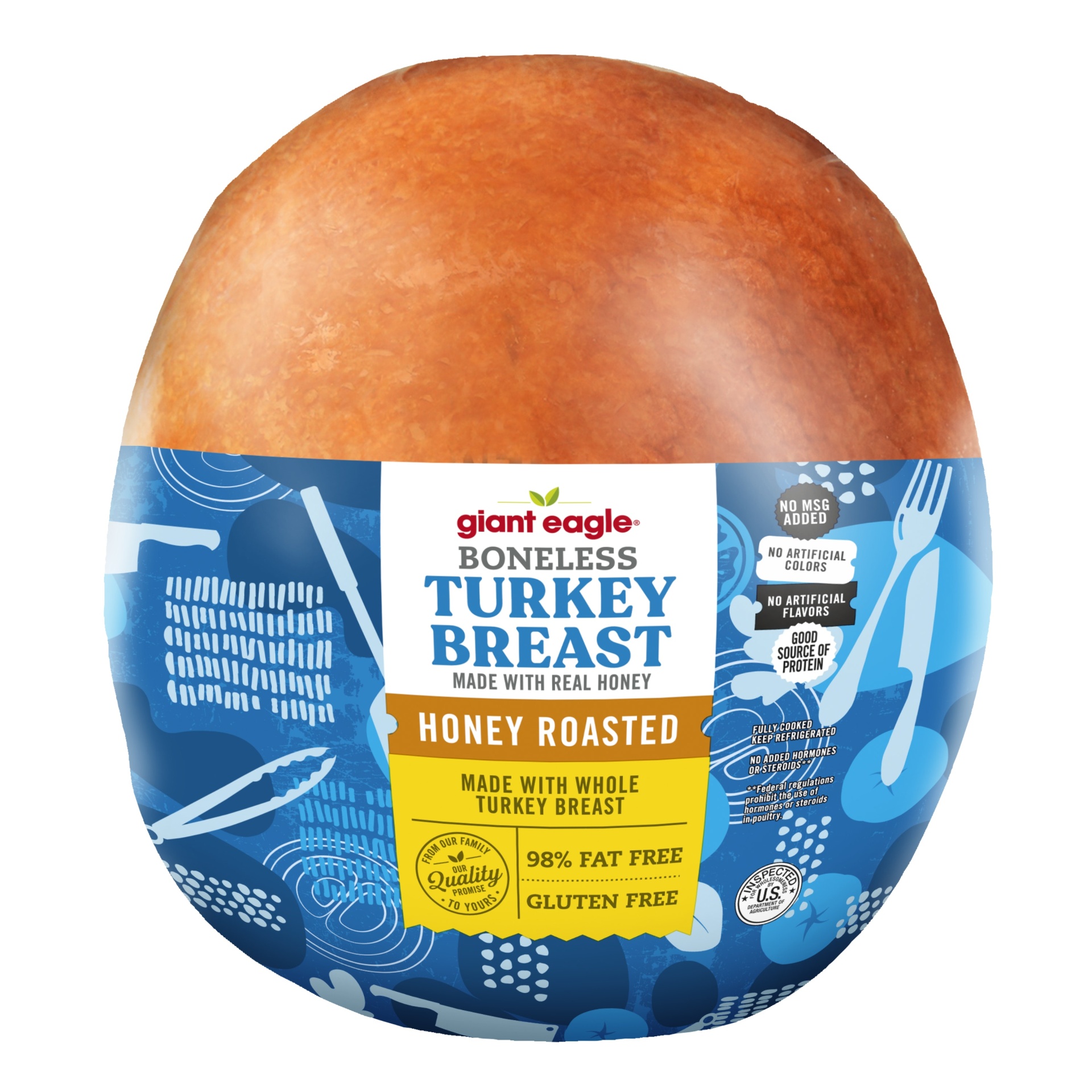 Giant Eagle Turkey Breast, Boneless, Honey Roasted per lb | Shipt