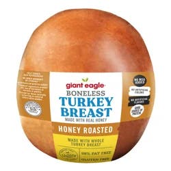 Giant Eagle Turkey Breast, Boneless, Honey Roasted
