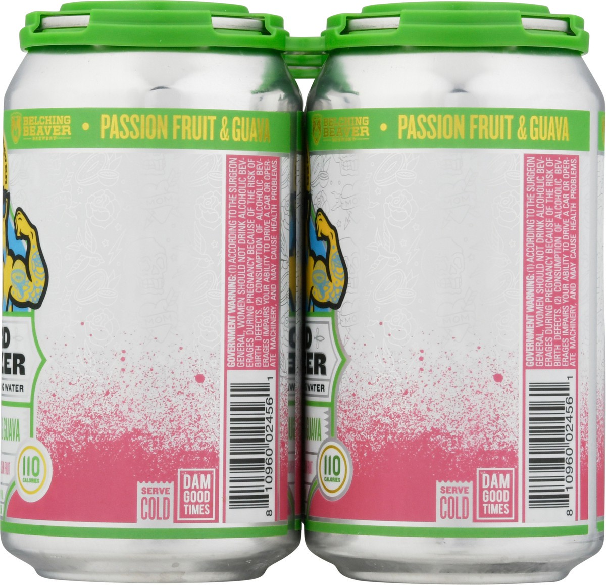 slide 12 of 12, Belching Beaver Brewery Passion Fruit & Guava Hard Seltzer 6 - 12 fl oz Cans, 6 ct