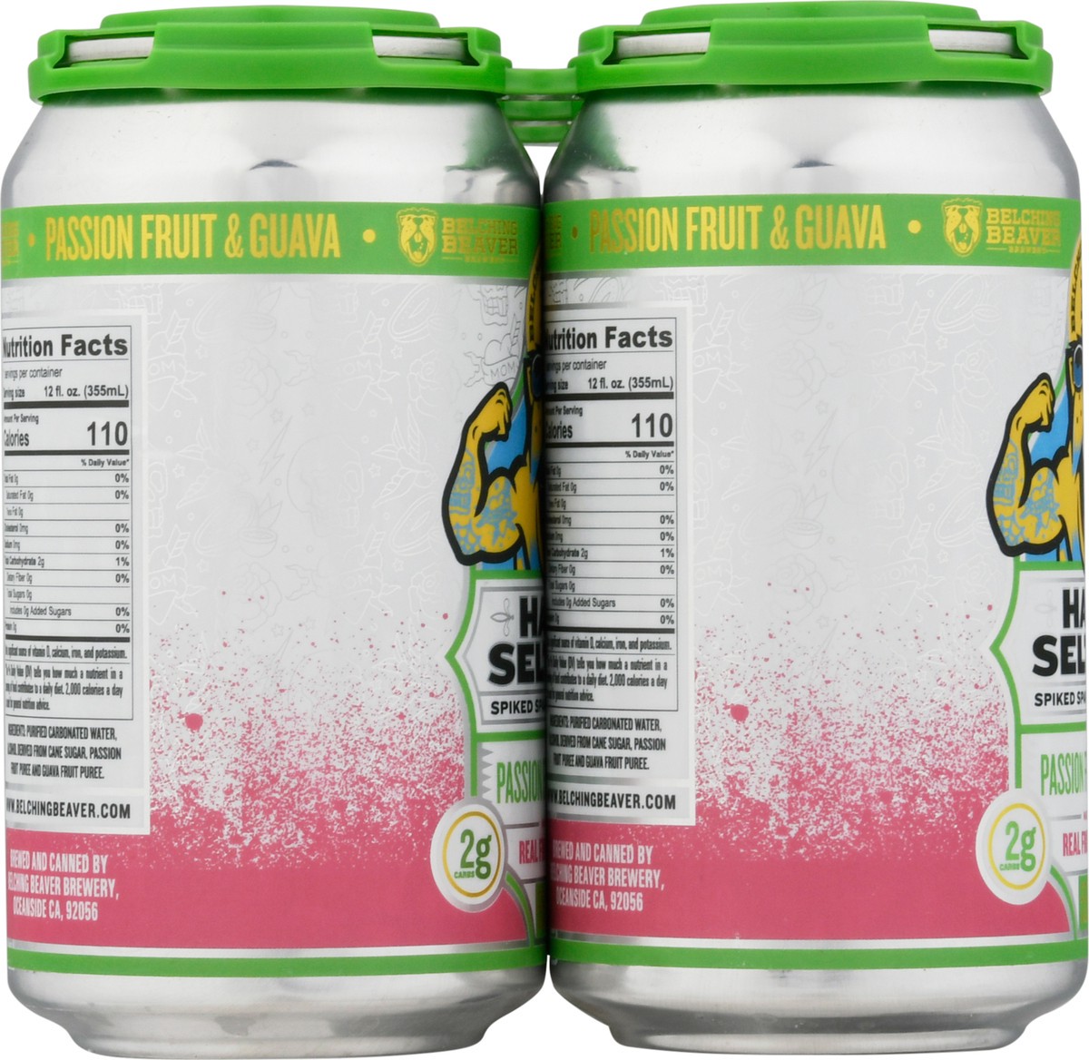 slide 11 of 12, Belching Beaver Brewery Passion Fruit & Guava Hard Seltzer 6 - 12 fl oz Cans, 6 ct