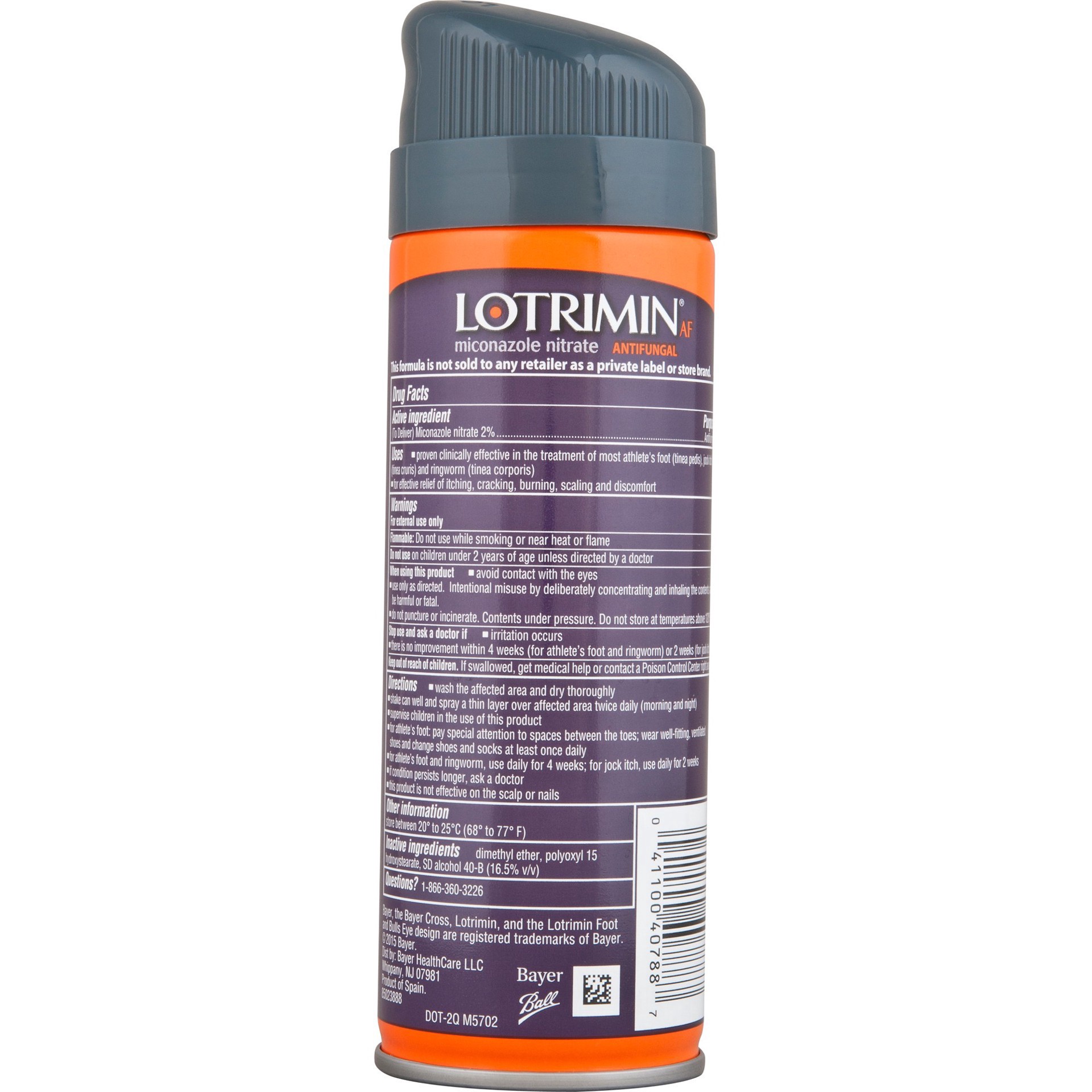 slide 5 of 7, Lotrimin Liquid Spray Antifungal 133 gr Aerosol, 133 g