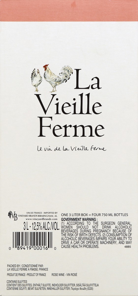 slide 3 of 5, La Vieille Ferme Recolte Rose, 3 liter