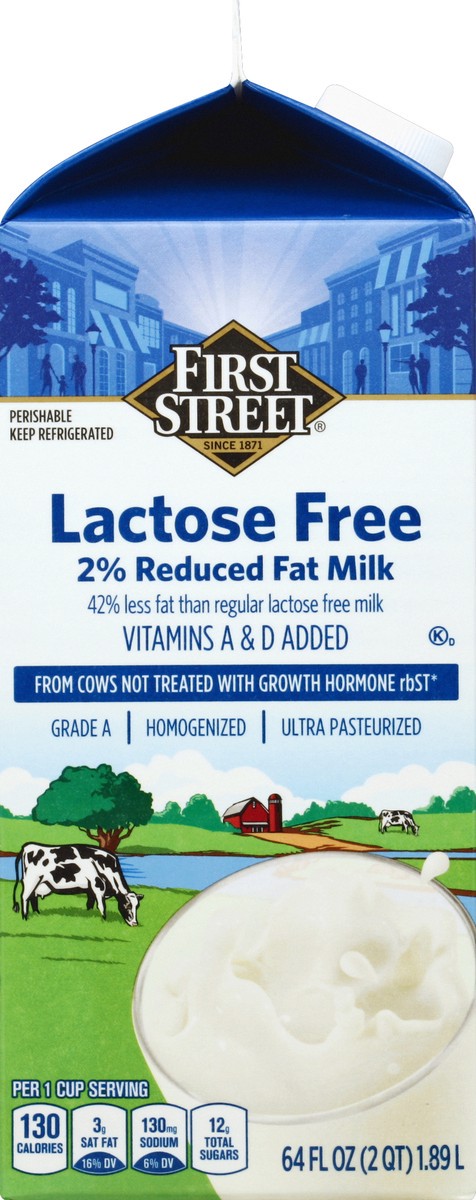 slide 5 of 6, First Street Lactose Free 2% Milk, 4 oz