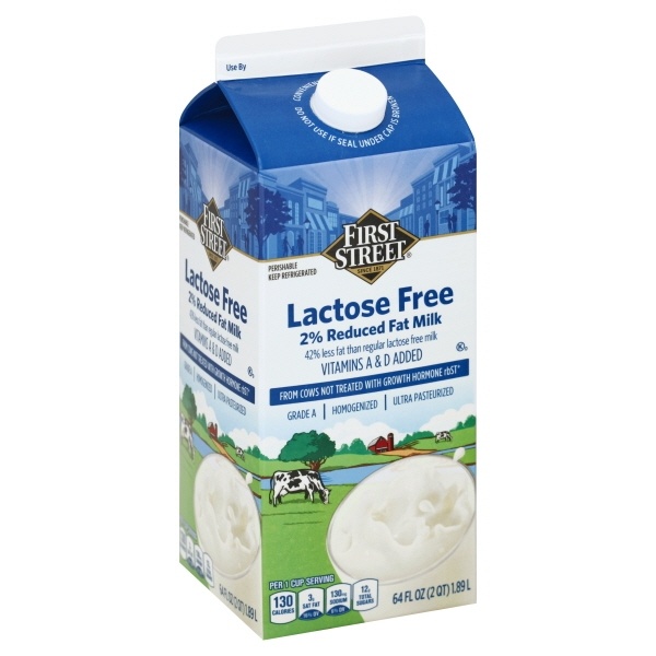 slide 1 of 6, First Street Lactose Free 2% Milk, 4 oz