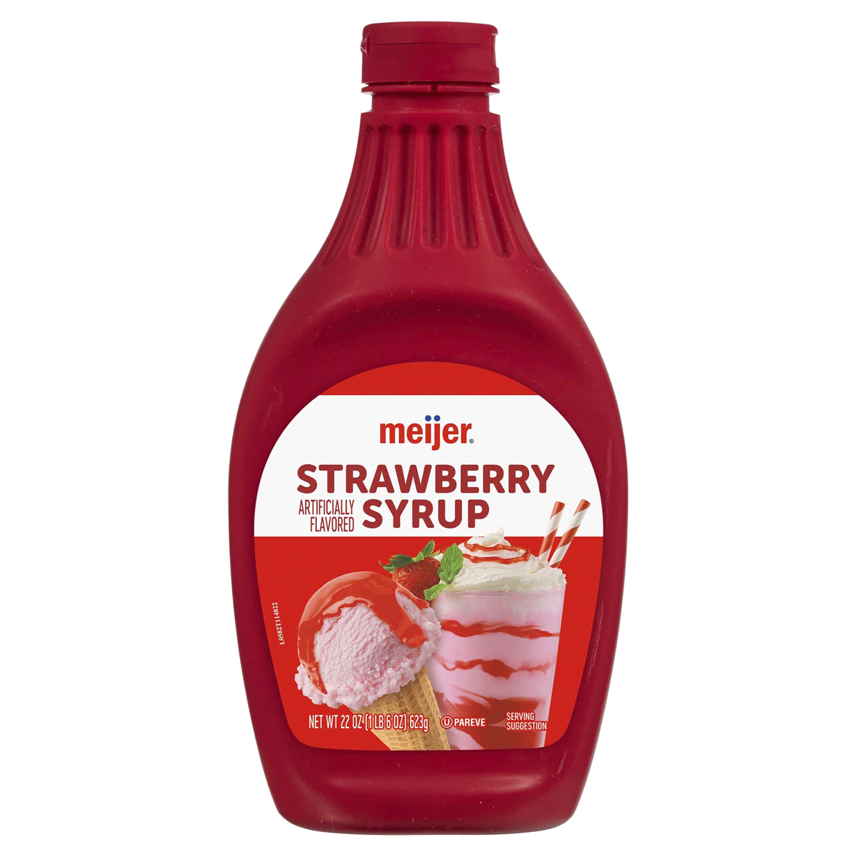 slide 1 of 5, Meijer Strawberry Syrup - 22 oz, 22 oz