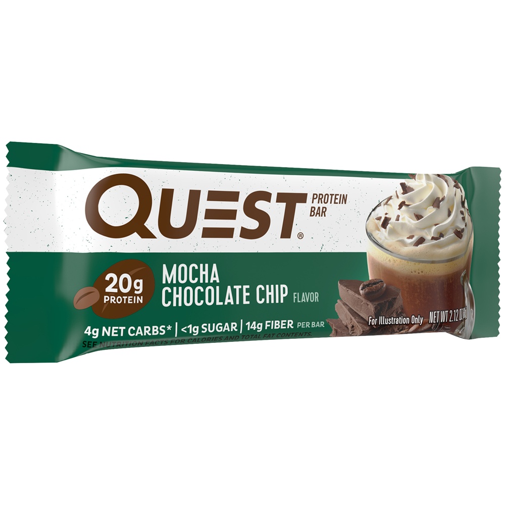 slide 2 of 5, Quest Nutrition Mocha Chocolate Chip Bar, 2.12 oz